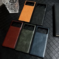 Xiaomi Mix Fold 3 Crazy Horse Удароустойчив Кожен Калъф и Протектор