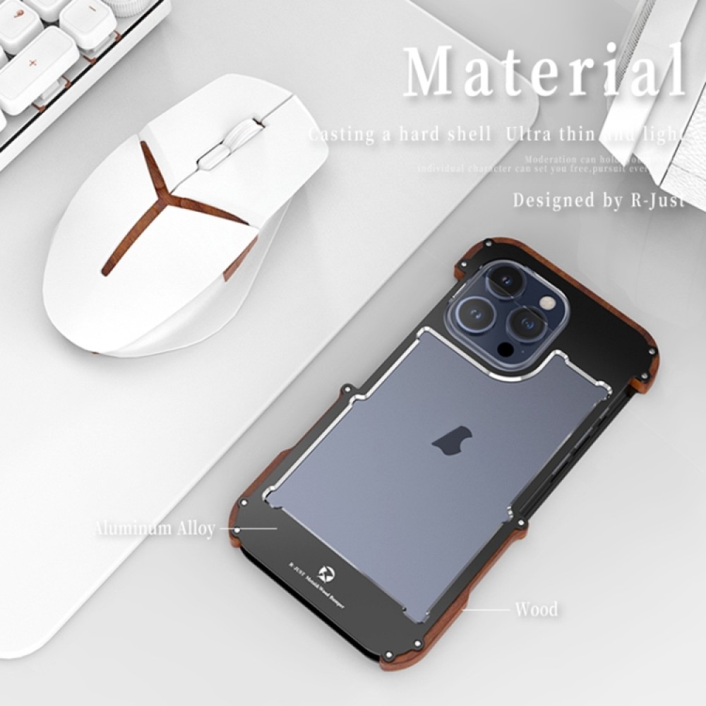 Apple  iPhone 15 Pro R-JUST Удароустойчив Калъф и Протектор