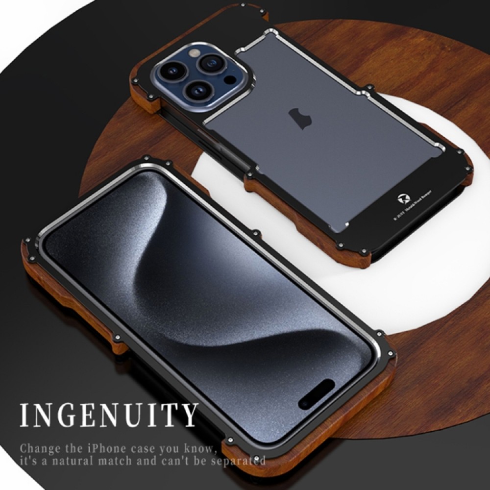 Apple  iPhone 15 Pro R-JUST Удароустойчив Калъф и Протектор