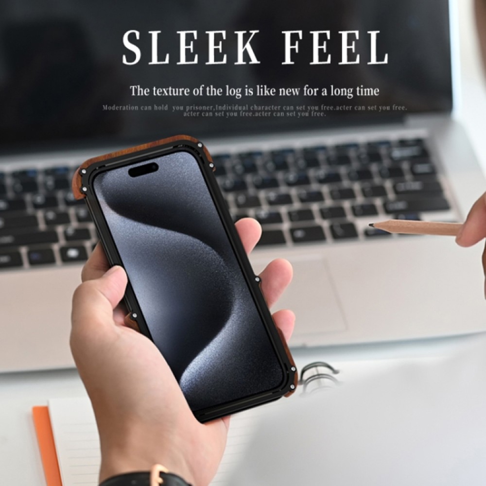 Apple  iPhone 15 Pro R-JUST Удароустойчив Калъф и Протектор