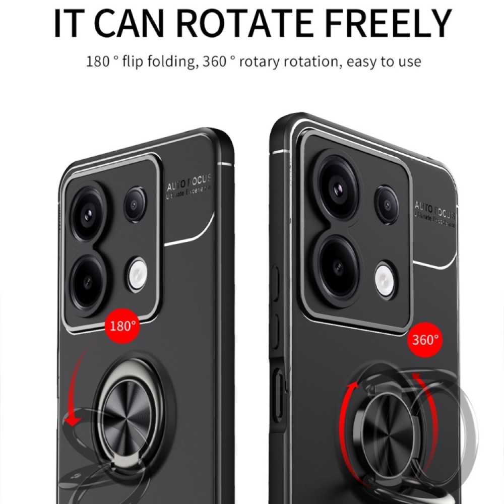 Xiaomi Redmi Note 13 Pro Удароустойчив Ring Holder Калъф и Протектор