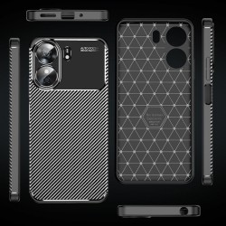 Xiaomi Redmi 13C / Poco C65 4G Удароустойчив Carbon Fiber Калъф и Протектор