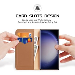 Samsung Galaxy S24 Ultra 5G DUX DUCIS Кожен Калъф и Протектор