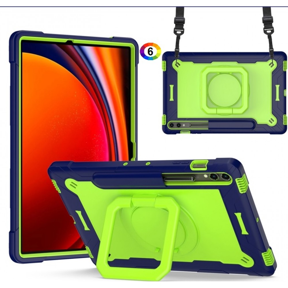 Samsung Galaxy Tab S9 FE+ / S9+ Handle Удароустойчив Калъф и Протектор