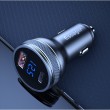 ESSAGER PD3.0+QC3.0 36W зарядно за кола с дисплей, Type-C, USB-A - черен