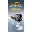 ESSAGER PD 45W зарядно за кола адаптер с дисплей, USB-A, Type-C - черен/сив