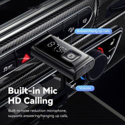 ESSAGER Bluetooth FM Трансмитер за Автомобил с Вграден Микрофон и HD Разговори