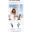 ESSAGER 4 в 1 мини селфи стик със статив, магнитна стойка, Bluetooth, 364mm