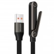 ESSAGER USB-A към Type-C L-Shape Кабел за Данни и зареждане 7A 100W с Поставка за Игри 1 м