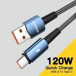 ESSAGER USB към Type-C Кабел 120W за Бързо Зареждане и Данни 1 м