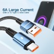 ESSAGER USB към Type-C Кабел 120W за Бързо Зареждане и Данни 1 м
