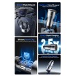 ESSAGER PD 45W зарядно за кола, 3 порта, Type-C, iP, USB-A - черен/сив