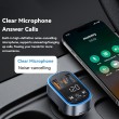 ESSAGER ECCFM-CT0G-P 35W PD Автомобилно Зарядно с FM Трансмитер, Bluetooth 5.3 и USB-A + Type-C