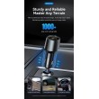 ESSAGER 120W зарядно за кола с разклонител, USB-A, Type-C, 85W запалка - черен