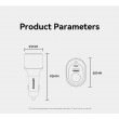 ESSAGER 120W зарядно за кола с разклонител, USB-A, Type-C, 85W запалка - черен