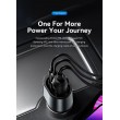 ESSAGER 120W зарядно за кола с разклонител, USB-A, Type-C, 85W запалка - черен