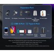 ESSAGER 120W зарядно за кола с разклонител, USB-A, Type-C, 85W запалка - черен