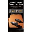 ESSAGER 100W азарядно за кола с дисплей, USB-A, Type-C - черен/сив