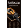 ESSAGER 100W азарядно за кола с дисплей, USB-A, Type-C - черен/сив