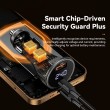 ESSAGER 100W азарядно за кола с дисплей, USB-A, Type-C - черен/сив
