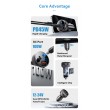 ESSAGER 150W зарядно за кола с дисплей, USB-A, Type-C, DC - сив