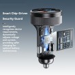 ESSAGER 150W зарядно за кола с дисплей, USB-A, Type-C, DC - сив