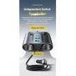 ESSAGER 150W зарядно за кола разклонител за запалка, 5 USB порта, 2 Type-C - черен