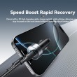 ESSAGER 150W зарядно за кола разклонител за запалка, 5 USB порта, 2 Type-C - черен