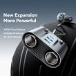 ESSAGER 150W зарядно за кола разклонител за запалка, 5 USB порта, 2 Type-C - черен