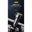 ESSAGER 105W зарядно за кола, 2x Type-C, USB-A, PPS, алуминий - 2 цвята