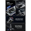 ESSAGER 105W зарядно за кола, 2x Type-C, USB-A, PPS, алуминий - 2 цвята