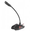 Genesis Radium 100 - динамичен USB микрофон с LED подсветка и гъвкава ръка - червен/черен