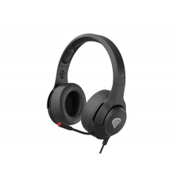 Genesis Argon 600 – Гейминг слушалки, 50mm драйвери, Прибиращ се микрофон, 1.5m кабел - Черни