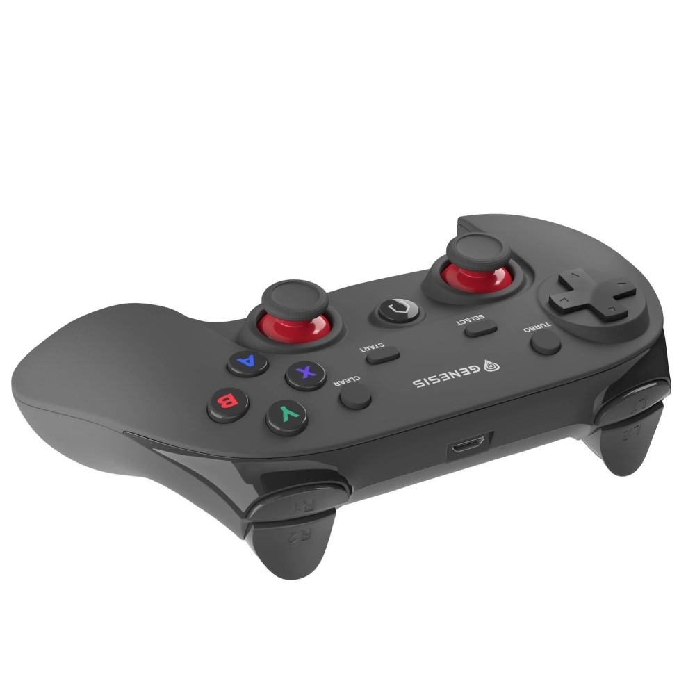 Genesis PV65 - безжичен геймпад за PC/PS3, 2.4GHz, гумено покритие, вибрация - черен