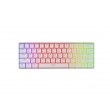 Genesis Thor 660 G2 – Безжична механична клавиатура, Gateron Red, 60%, RGB, N-Key Rollover - Бяла
