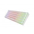 Genesis Thor 660 G2 – Безжична механична клавиатура, Gateron Red, 60%, RGB, N-Key Rollover - Бяла