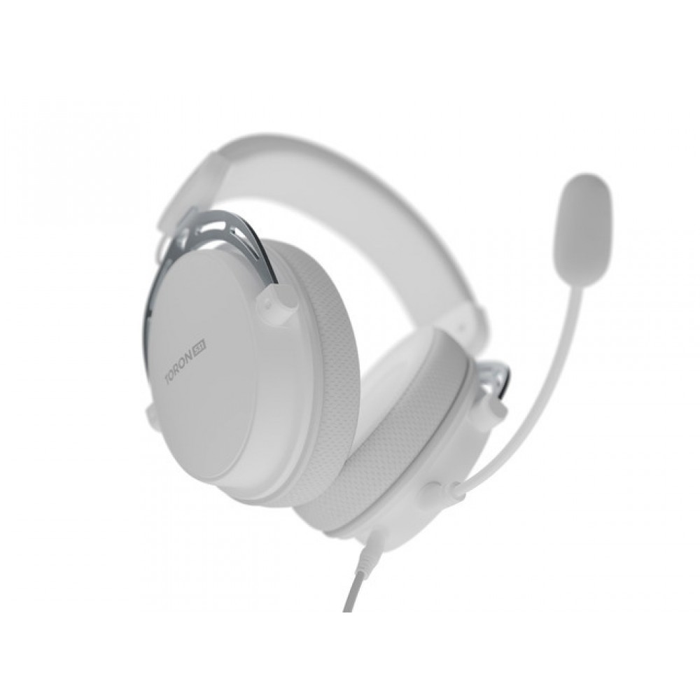 Genesis Toron 531 – кабелни гейминг слушалки, 50 mm, свалящ се кабел/микрофон, бели