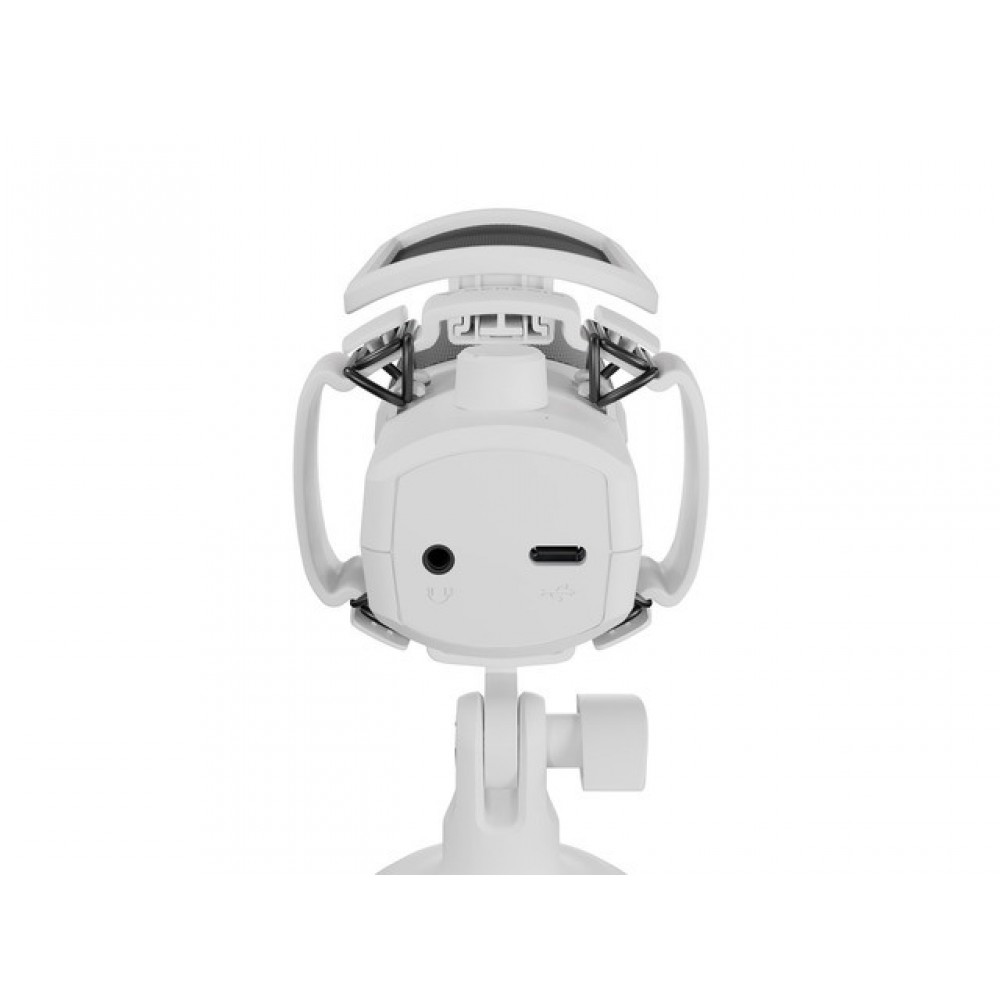 Genesis Radium 250 - кондензаторен USB микрофон с кардиоидна насоченост и регулируем усилвател - бял