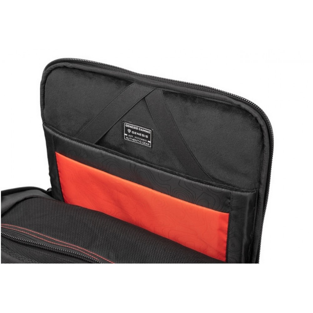 Genesis Pallad 570 – Раница за лаптоп до 17.3", 29L, Отделение за дрехи, Водоустойчива - Черна