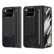 Калъф за Google Pixel 11 Pro Fold от PU Кожа и PC със Скритa Стойка, Защита на Пантата, Метален Пръстен за Камерата, Слот за Стилус и Скрийн Протектор – 4 цвята