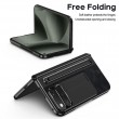 Калъф за Google Pixel 11 Pro Fold от PU Кожа и PC със Скритa Стойка, Защита на Пантата, Метален Пръстен за Камерата, Слот за Стилус и Скрийн Протектор – 4 цвята