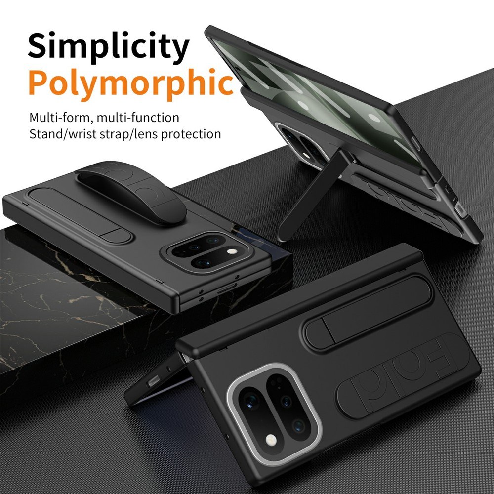 Калъф за Google Pixel 11 Pro Fold с Грип Пръстен Стойка, Силиконова Каишка за Китка и Вграден Протектор от Закалено Стъкло – 6 цвята