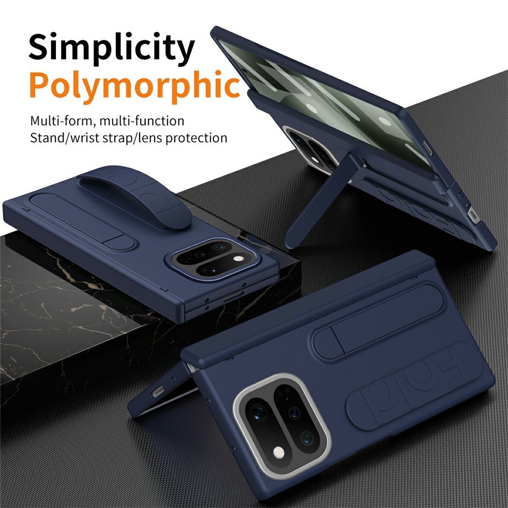 Калъф за Google Pixel 11 Pro Fold с Грип Пръстен Стойка, Силиконова Каишка за Китка и Вграден Протектор от Закалено Стъкло – 6 цвята