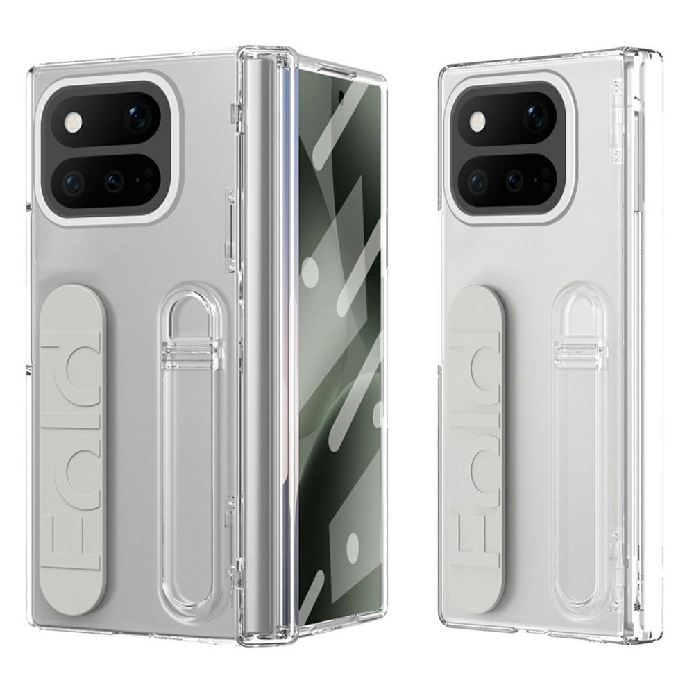 Калъф за Google Pixel 11 Pro Fold с Грип Пръстен Стойка, Силиконова Каишка за Китка и Вграден Протектор от Закалено Стъкло – 6 цвята