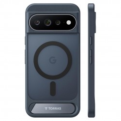Калъф TORRAS Ostand L1 за Google Pixel 11 Pro XL с Магнитна Стойка, Усилени Магнити N56, Защита на Камерата и Скрийн Протектор – Черен