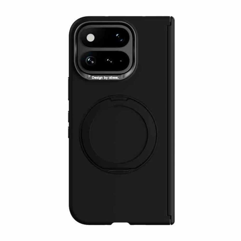 Калъф за Google Pixel 11 Pro Fold ABEEL Магнитен PC с Метална Рамка, Скрит Магнитен Пръстен, Стойка и Скрийн Протектор – 5 цвята