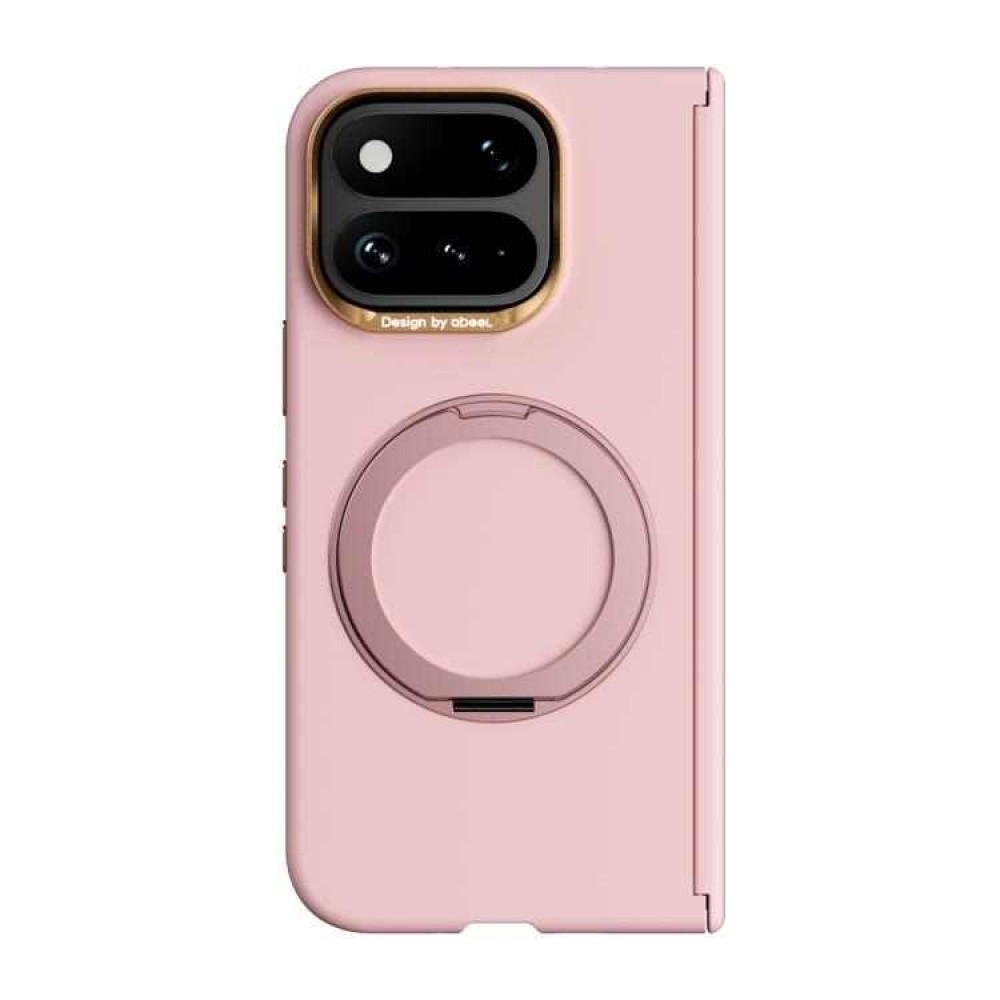 Калъф за Google Pixel 11 Pro Fold ABEEL Магнитен PC с Метална Рамка, Скрит Магнитен Пръстен, Стойка и Скрийн Протектор – 5 цвята