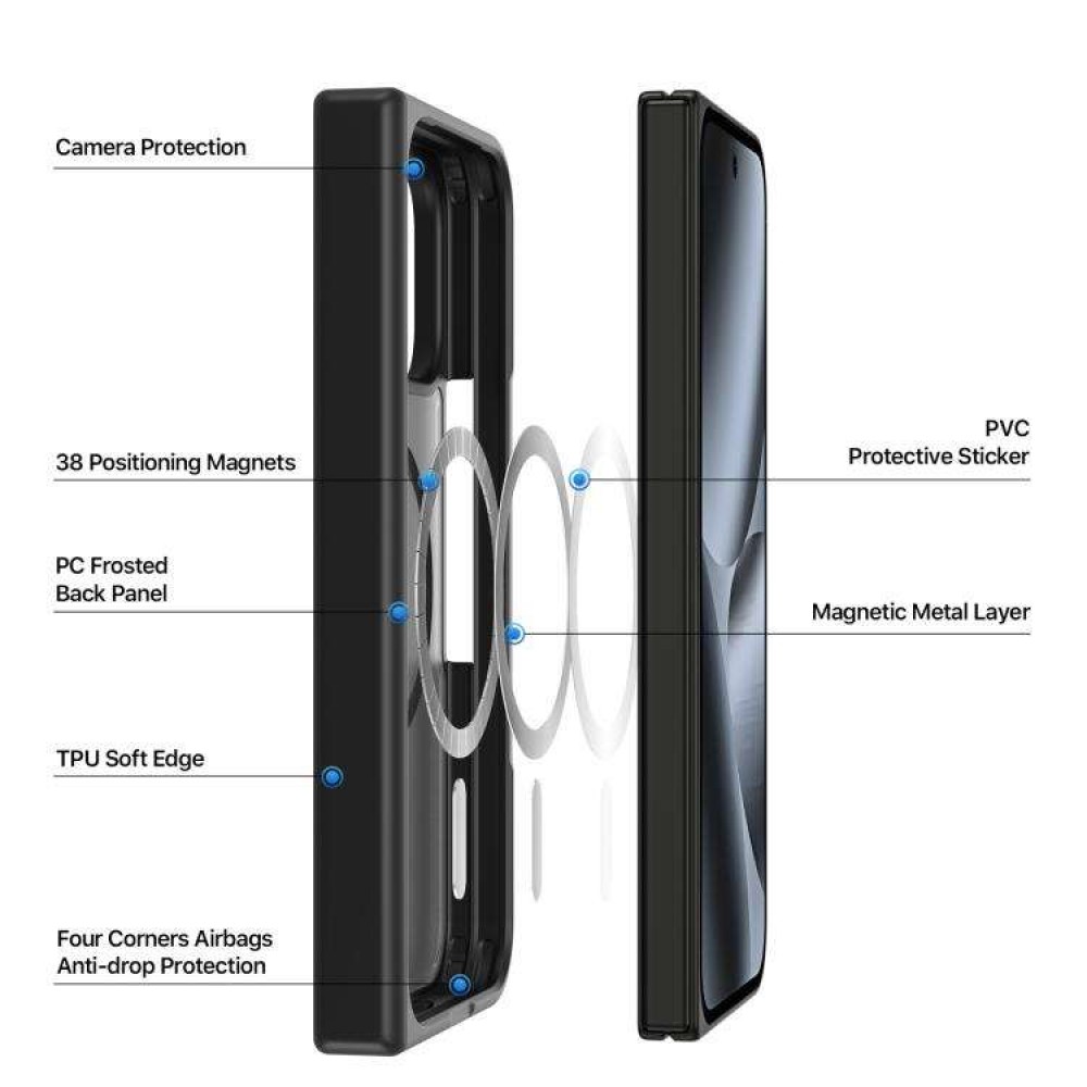 Калъф за Google Pixel 11 Pro Fold DUX DUCIS Yind Series MagSafe TPU + PC с Удароустойчиви Ъгли и Скрийн Протектор – 3 цвята