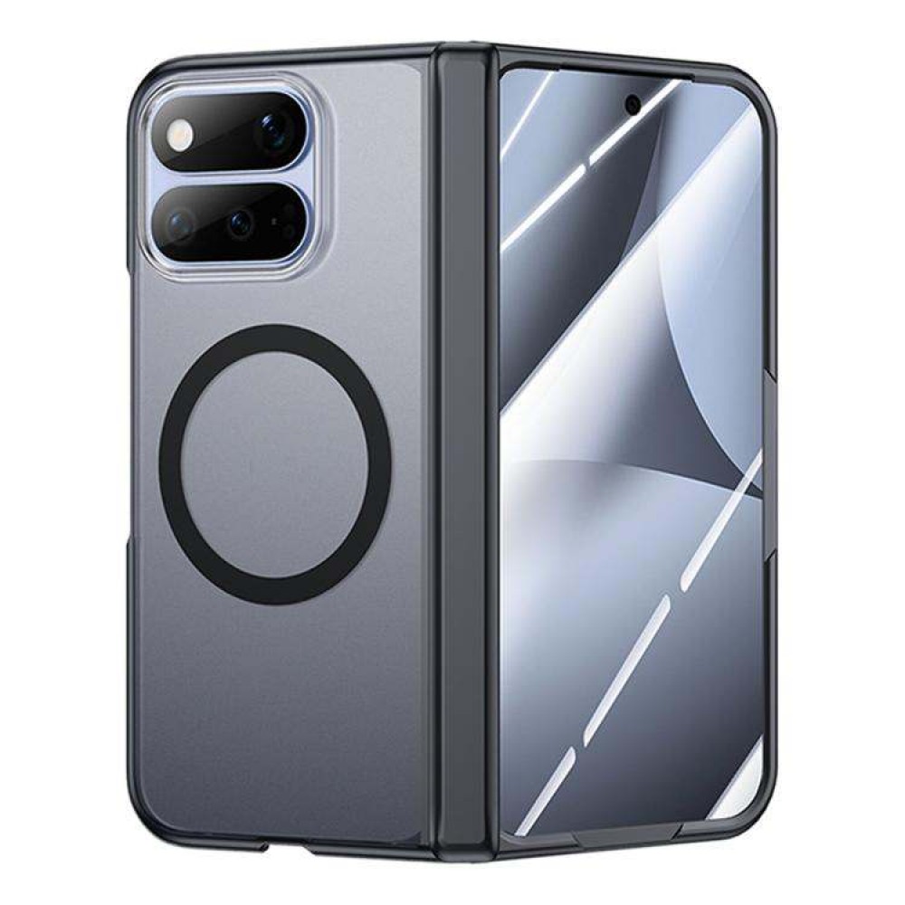 Калъф за Google Pixel 11 Pro Fold Магнитен с Матиран Полупрозрачен Корпус, Защита на Пантата и Скрийн Протектор – 3 цвята