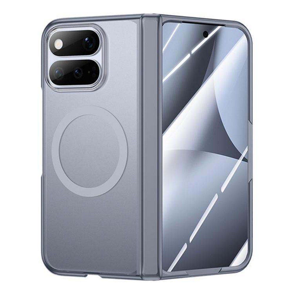 Калъф за Google Pixel 11 Pro Fold Магнитен с Матиран Полупрозрачен Корпус, Защита на Пантата и Скрийн Протектор – 3 цвята